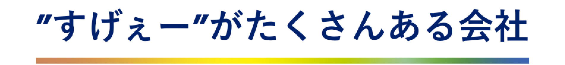 すげぇーがたくさんある会社